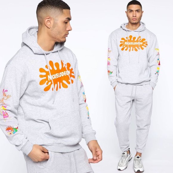 Nickelodeon Other - Nickelodean white sweatshirt with a orange slim M